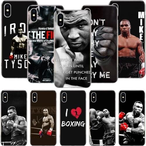 Mike Tyson Boxer Man Phone Case For iPhone 11 12 Pro XS XR X Max 7 8 6 6S Plus Mini + 5 SE Pattern Customized Coque Cover Capa