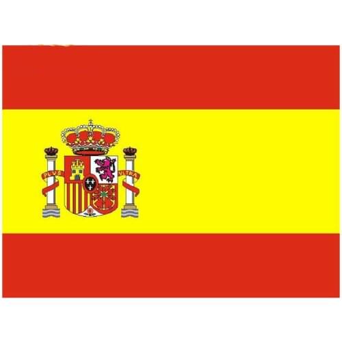 Flag of Spain Motorcycle Decal Laptop Car Sticker Waterproof Refrigerator Bumper Laptop Car KK Decal Decoration
