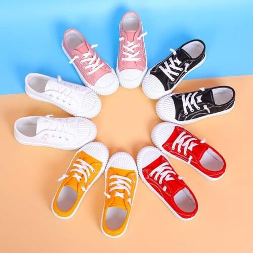 Children Boys Girls Yellow White Jazz Hip hop Dance Canvas Sports Shoes For Big Kids Girls School Sneakers Casual Shoes New 2021
