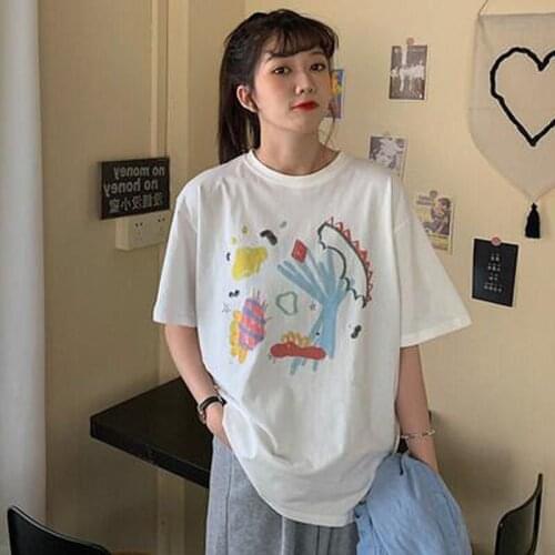 Fashion Print T-shirt Women Spring Summer New Short Sleeve O Neck Women T shirt Casual Slim Fit Tshirt Women