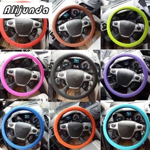 Soft Silicone Steering Wheel Cover Shell Skidproof Odorless Eco Friendly for Toyota Camry Corolla RAV4 Yaris Highlander/Land Cru