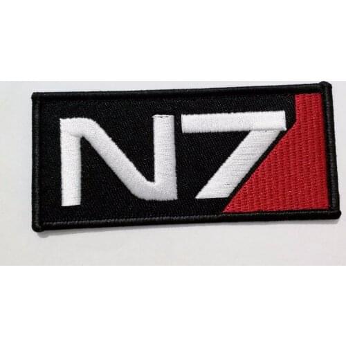 N7 Patches Badges of MASS EFFECT COSPLAY GAME pecial Ops Team Uniform Embroidered sew on iron on patch punk rockabilly applique