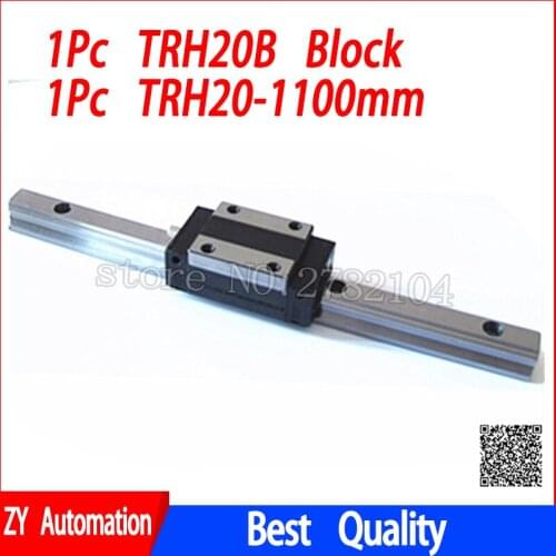 New linear guide rail TRH20 1100mm long with 1pc linear block carriage TRH20B or TRH20A CNC parts