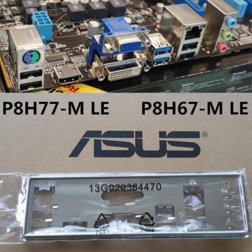 Original IO I/O Shield BackPlate Blende Bracket For Asus P8H77-M LE , P8H67-M LE