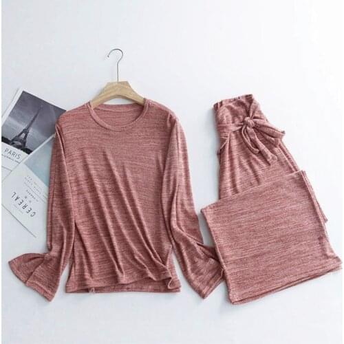 Large Size Pajamas For Women Comfortable Cotton Sleepwear New Long Sleeve Autumn Winter Pyjamas Female Loose Nightwear Home Set