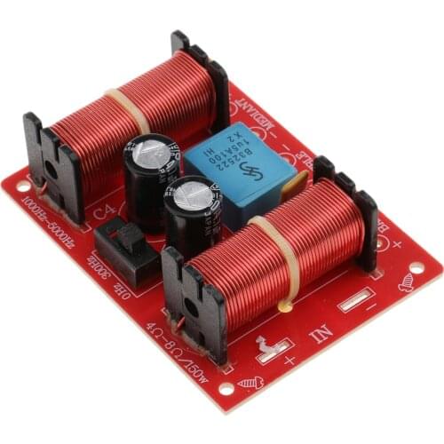 Professional 3 Way Audio Filter Speaker Crossover Frequency Divider Clear