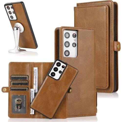 Detachable Case for Samsung Galaxy A72 A52 A51 A71 5G 4G Folio Card Slot Magentic Wallet Phone Case Cover for Samsung A42 A32