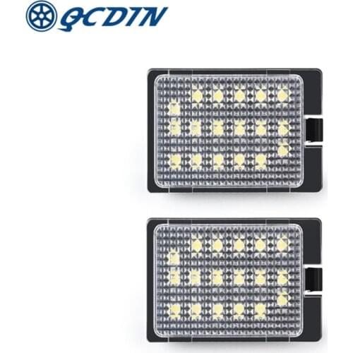 QCDIN LED Car License Plate Light For Dodge Durango Lights Number Plate Lamp Direct Replacement Automobile Parts