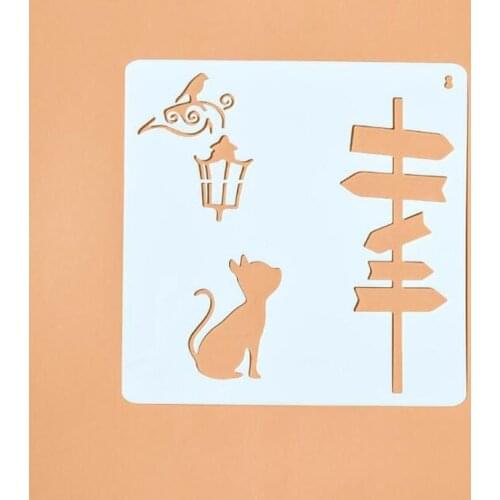 Stencil Bullet Journal Openwork Road Sign Material Engraving Drawing Scrapbooking Album Decorative Embossing Painting Template