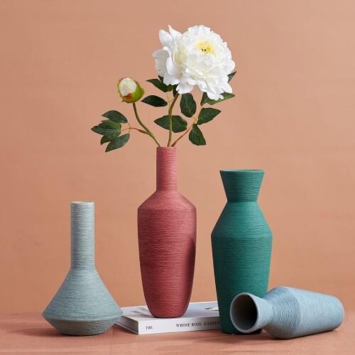 Home Decoration Accessories Modern Ceramic Vase Flower Vases for Homes Living Room Decoration Nordic Tabletop Vase Home Decor