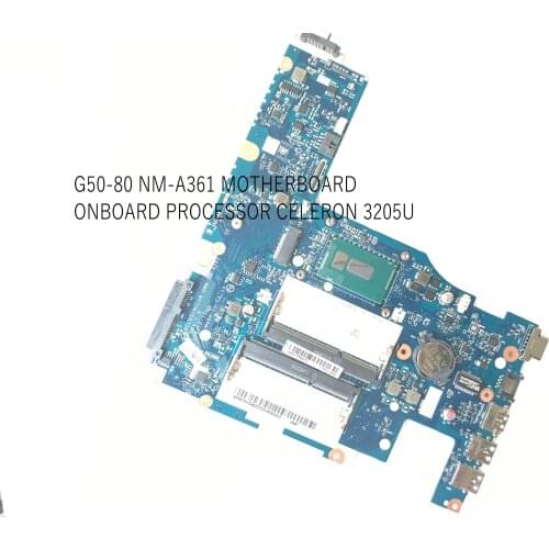 FAST SHIPPING. ACLU3/ALCU4 UMA NM-A362 G50-80 MAINBOARD FOR LENOVO G50-80 MOTHEBOARD ,PROCESSOR celeron 3205U