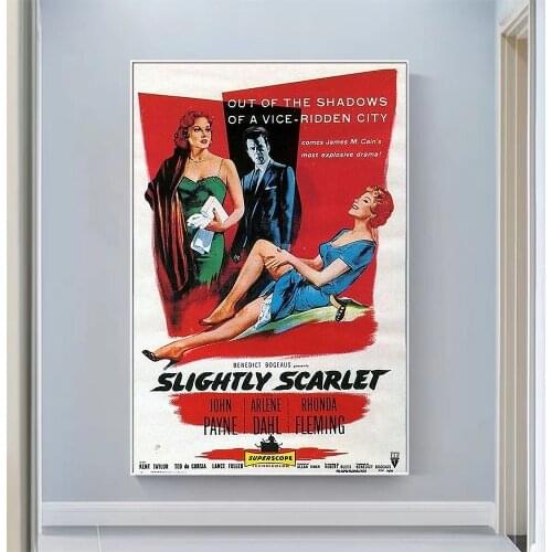 V2030 Slightly Scarlet Vintage Classic Movie Wall Silk Cloth HD Poster Art Home Decoration Gift