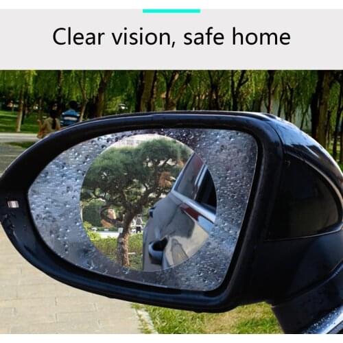 2PCS Car Rearview Mirror Protective Film Anti Fog Window Clear Rainproof Waterproof Rear View Mirror Protective car accessories