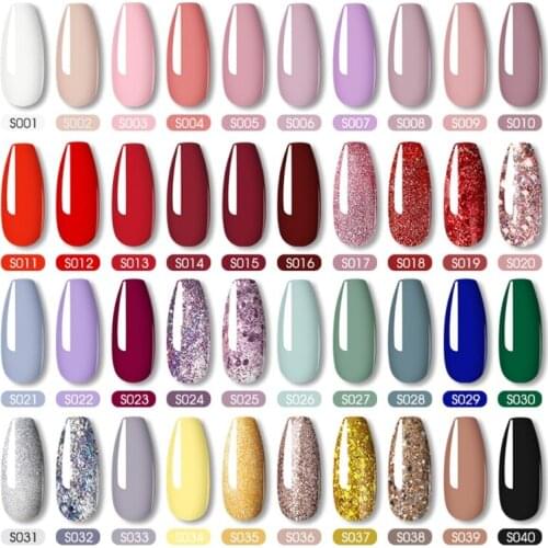 6pcs 7ml UV LED Soak 0ff Gel Polish Quick Building Nails Tips Nail Builder Extension Decoration