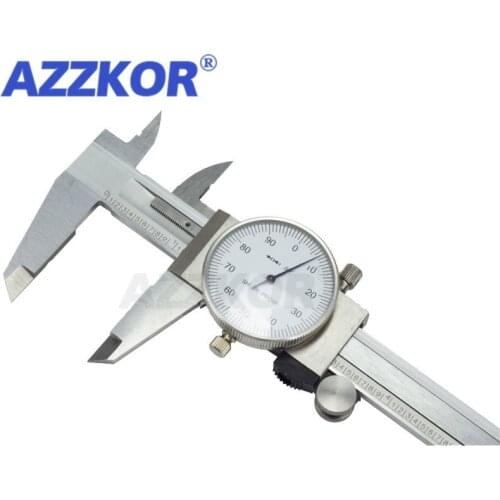 Dial Calipers Stainless Steel Caliper with Watch High Precision Industry Two-way Anti-shock Caliper Measuring Tool 0-150mm