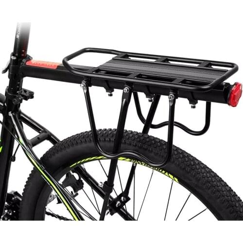 Bicycle Luggage Carrier Rear Rack Shelf Quick Release Luggage Cargo Rack Seat Post Carrier Stand Holder Trunk for 20-29'' Bikes
