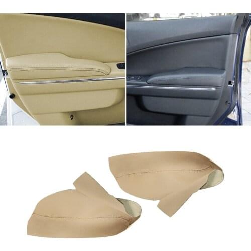 Beige Armrest Leather Cover For Dodge Charger 2011 2012 2013 2014 2015 2016 2017 2018 2019 Front 2 Door Armrest Panel Cover Trim