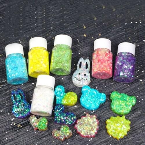 Shiny Mixed Glitter Sequins DIY Crystal Epoxy Resin Mold Fillings Jewelry Making Illusory Color Glitters Quicksand Oil Decoratio