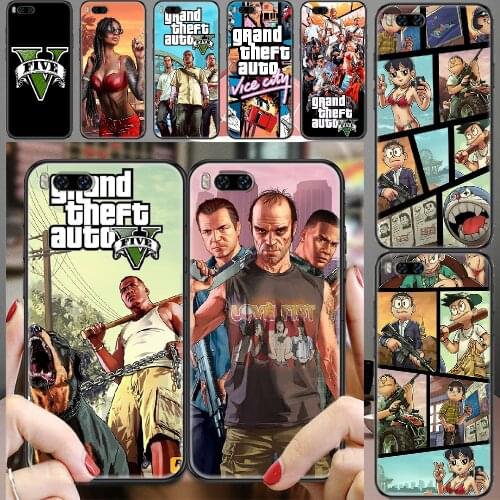 GTA V 5 GTAV Grand Theft Auto Phone case For Xiaomi Mi Max Note 3 A2 A3 8 9 9T 10 Lite Pro Ultra black tpu back silicone prime
