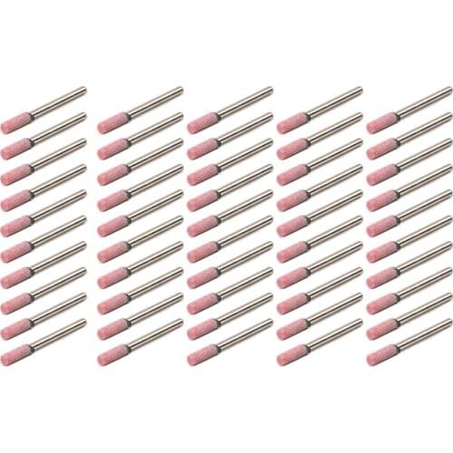 50 x Cylinder Abrasive Mounted Point Grinding Wheel Stone for Dremel Rotary Tool