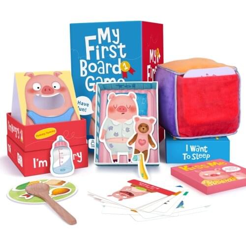 Toi My First Set of Board Games Educational Toys Desktop Games Childrens Toys Boys and Girls Parent-Child Interaction