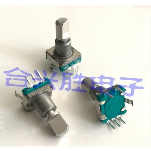 EC11 encoder with switch 30 positioning 15 pulses shaft length 16.5MM push switch stroke 1.5MM