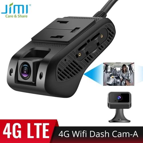 JIMI JC400-A 4G Dual Dashcam With GPS Live Stream Video Tracking by APP Cut-Off Fuel Remotely Two Lens Car DVR 1080P Bluetooth