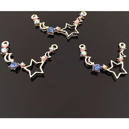 10 PCS 23*33 mm Metal Connector Charms Necklace Accessories Handmade DIY Jewelry Making