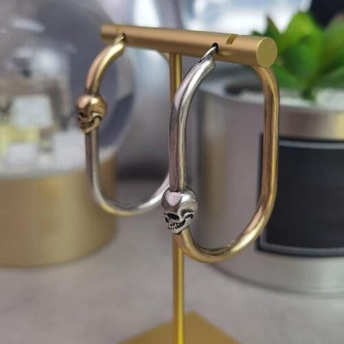 Fashion Hot Brand Fashion Jewelry For Women Top Gold Plated Skull Party Earring Jewelry Skull Drop Earrrings Vintage