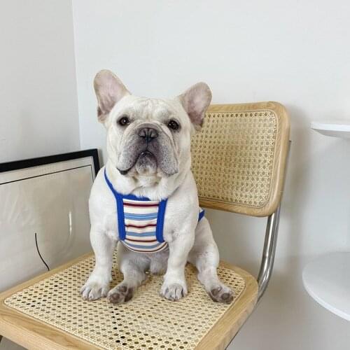 Fashion French Bulldog Dog Summer Vest Pet T-shirt Clothes Puppy Costume for Small Medium Dogs Yorkie Pug Corgi EBC01