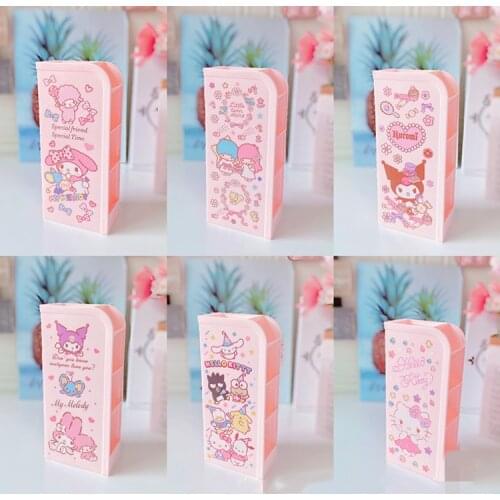 Cartoon five-layer desktop pen holder storage box dormitory student school supplies rack
