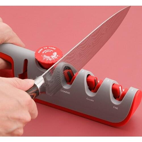 Creative Knife Sharpener New Multifunctional Four-in-one Adjustable Knive Sharpeners Manual Kitchen Gadgets