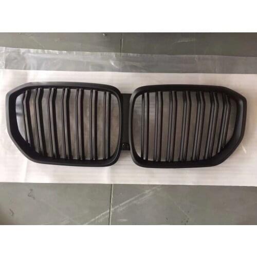 Original Quality 2019+ G05 Newest Style One Pair Front Kidney Grill For BMW X5 G05 G06 Glossy Black Racing Mesh Grills