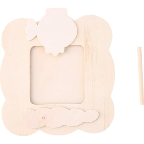 Lamb/ Fish/ Hand Square Lightweight Clay Mud Manual DIY Toy Wooden Frame DIY Christmas Toys Crafts Decoration