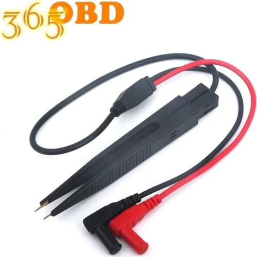 SMD SMT Chip Test Clip Lead Probe Digital Multimeter Meter Tweezer Capacitor Resistance tweezers for FLUKE for Vichy