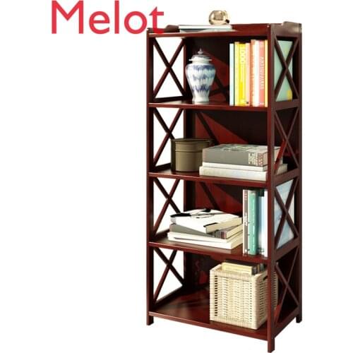 Shelf Floor Bookshelf Living Room Locker Solid Wood Multi-Layer Bookcase Simple Modern Simple Storage Shelf