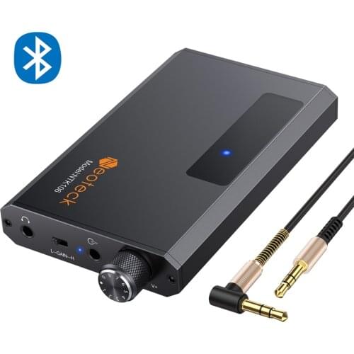 PROZOR Bluetooth HiFi Headphone Amplifier 16-300Ω Portable 3.5mm Audio Earphone Amp Support AptX AptX Low Latency SBC AAC for PC