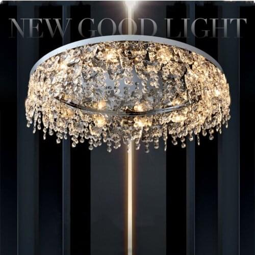 Modern Luxury Chrome Steel E14 Led Ceiling Lights K9 Butterfly Crystals Bedroom Led Ceiling Lamp Romantic Lustre Mounted Lamp