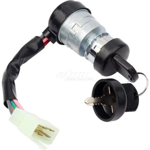 Universally Waterproof 5 Wire 5 Pin Ignition Key Switch Start Lock with 2 keys For Motorcycle Dune Buggy Go Kart ATV parts moped