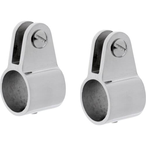 2 Pieces Marine Boat 316 Stainless Steel Jaw Slide Bimini Top Slide 22mm