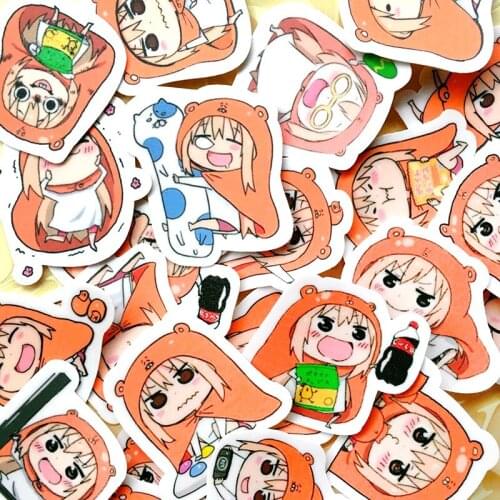 25 pcs/set Q Style Anime Himouto! Umaru-chan miniOVA Cartoon Printed Cosplay Luggage Cases Mobile Phone Stickers Decor Gift
