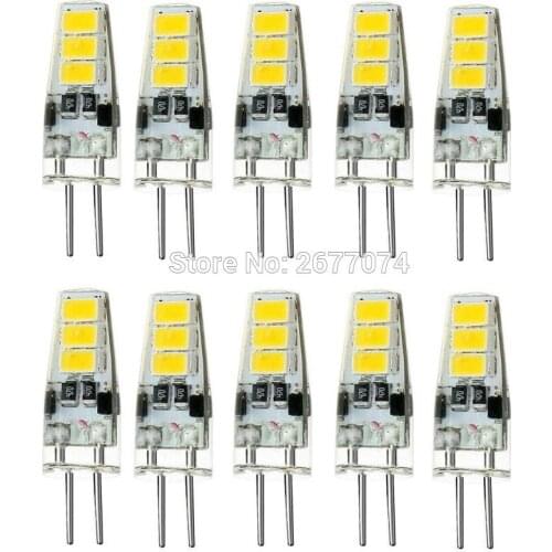 3W LED Desk lamp Wall lamp Night light G4 6 led 5733 DC12V 300-400LM Warm White White Waterproof LED Bi-pin Lights 10PCS JTFL138