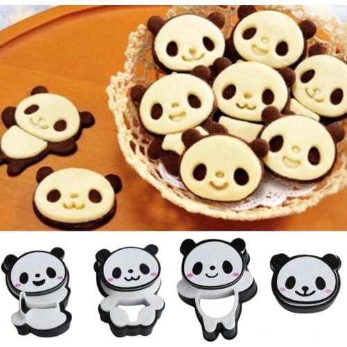3D Cute Panda Shape DIY Biscuit Cutter Cake Cookie Mold Kitchen Baking Tools