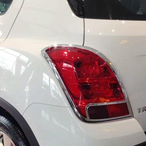ABS Chrome For Chevrolet Trax 2014 2015 2016 accessories car styling Car Tail Light cover Cover Trim hatchback