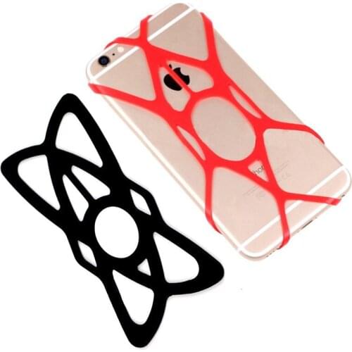 Anti-Slip Silicone bands Motorcycle/Bike/Bicycle Handlebar Cradle Mount Holder secure Clip Mobile Phone Bracket Random sent