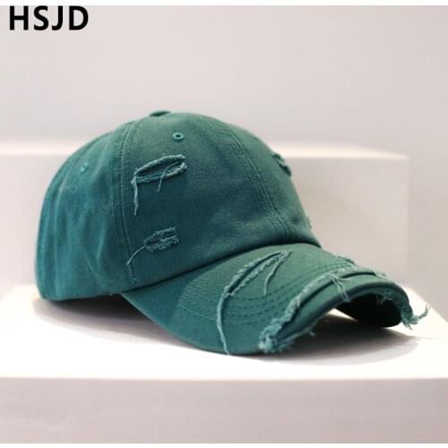 Unisex Casual Plain Hole Baseball Cap Adjustable Snapback Hats For Women Men Hip Hop Trucker Caps Streetwear Dad Hat Fitted Bone