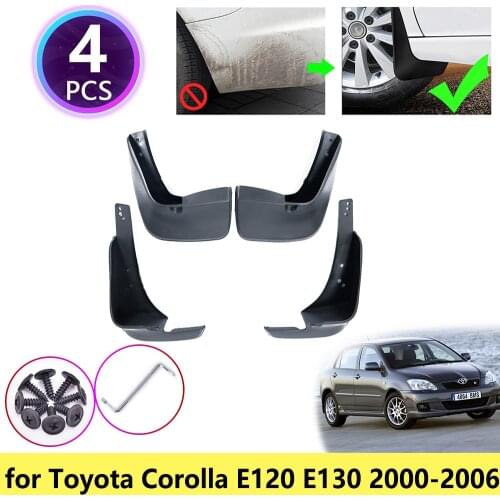 For Toyota Corolla E120 E130 2000 2001 2002 2003 2004 2005 2006 Mudguards Mudflap Fender Mud Flaps Splash Guards Car Accessories
