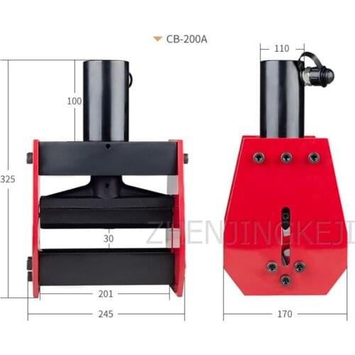 CB-200A Split Hydraulic Copper Row / Aluminum Row / Iron Bending Machine Bending Tools Bus Processing Machine Pipe Bender