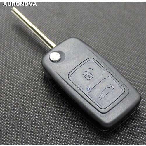 AURONOVA New Flip Folding Key Shell for Chery A3 A5 Fulwin 2 Cowin 1 2 3 Tiggo E5 Riich X1 Remote Car Key Case Shell Cover