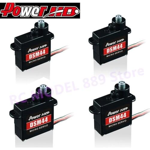 4PCS PowerHD 5.8g/1.6kg/ .07sec Metal Gear Digital Servo DSM44 (suit for F3P/EPP/KT epo etc.)